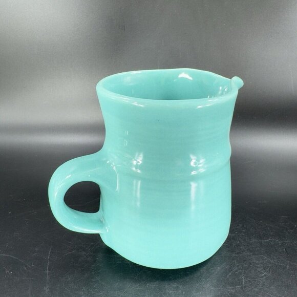 Metlox Poppytrail California Pottery Blue Green Turquoise Small Pitcher Carafe - Picture 8 of 11